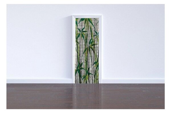 Perdea de ușă din bambus verde 200x90 cm Bamboo - Maximex