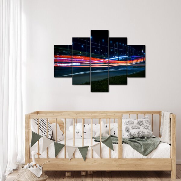 Tabloul orașului nocturn (150x105 cm)