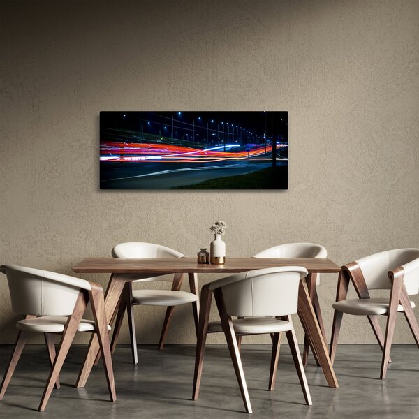 Tabloul orașului nocturn (120x50 cm)