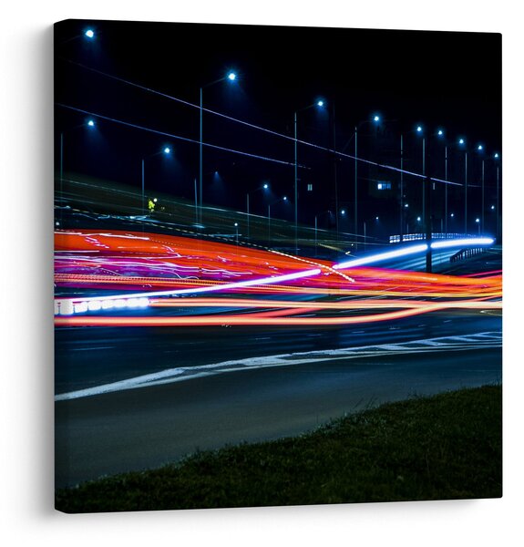 Tabloul orașului nocturn (30x30 cm)