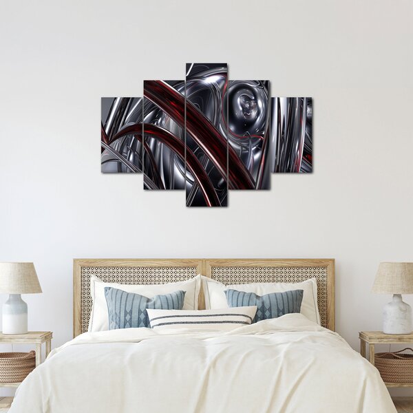 Tabloul cu abstracție în gri (150x105 cm)