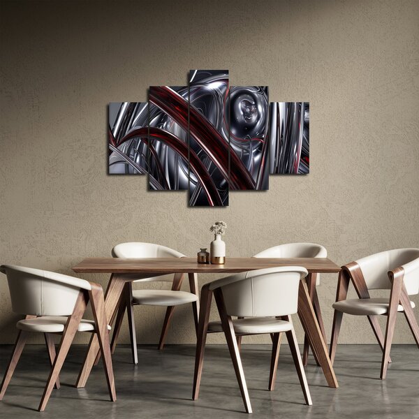 Tabloul cu abstracție în gri (150x105 cm)