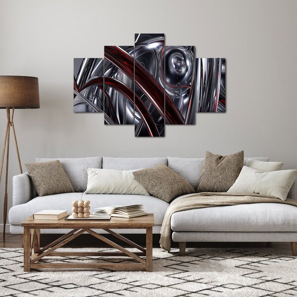 Tabloul cu abstracție în gri (150x105 cm)