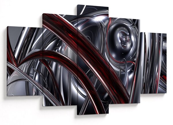 Tabloul cu abstracție în gri (150x105 cm)