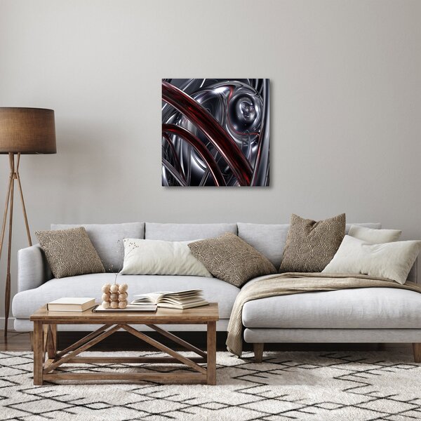 Tabloul cu abstracție în gri (30x30 cm)