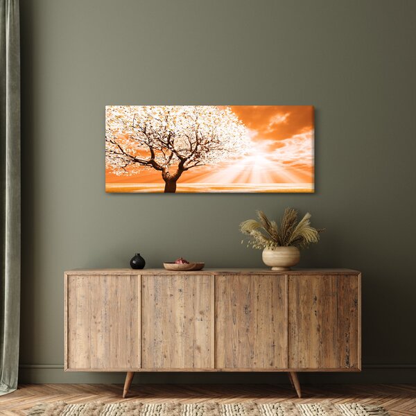 Tabloul cu pomul portocaliu (120x50 cm)