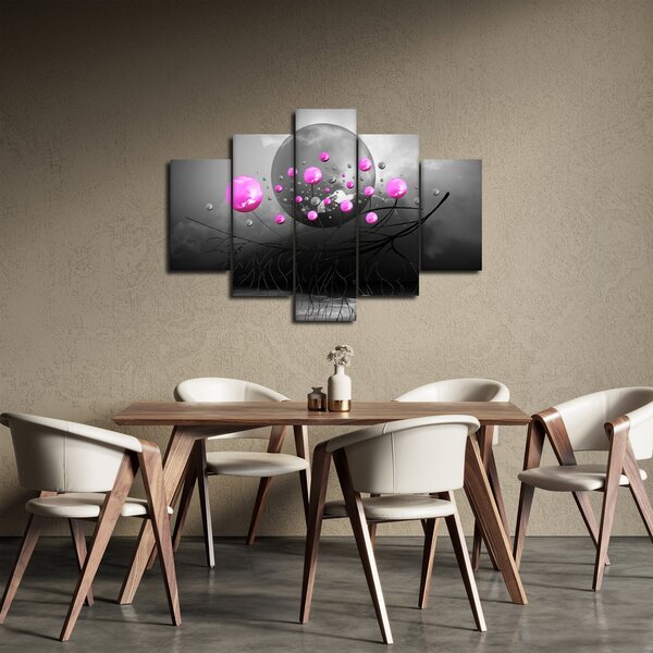 Tabloul cu bile roz (150x105 cm)