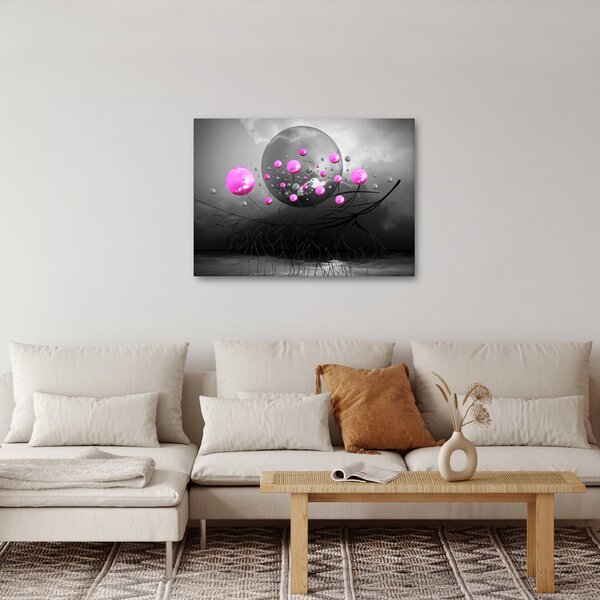Tabloul cu bile roz (70x50 cm)