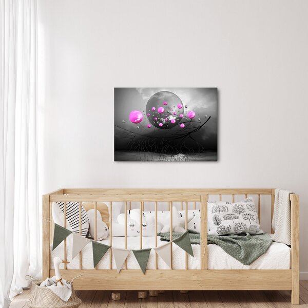 Tabloul cu bile roz (70x50 cm)