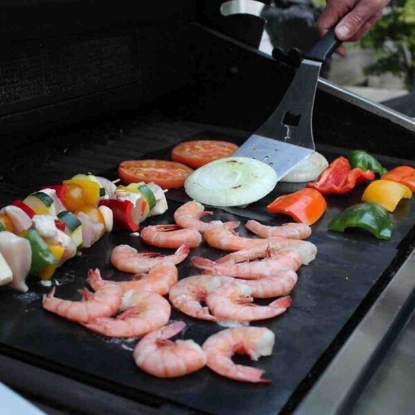 Folie antiaderenta pentru gratar si cuptor, 33x40 cm, teflon, set 5 bucati