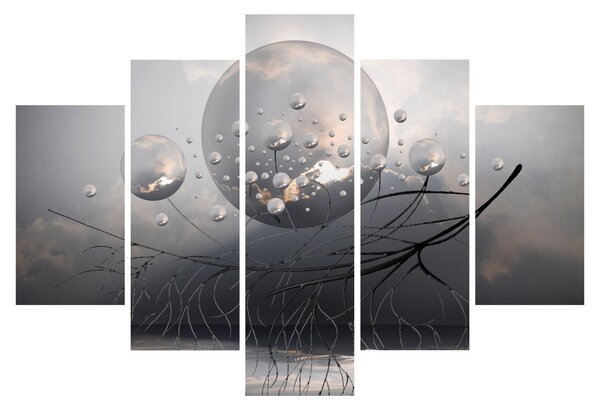 Tabloul bilelor abstracte (150x105 cm)
