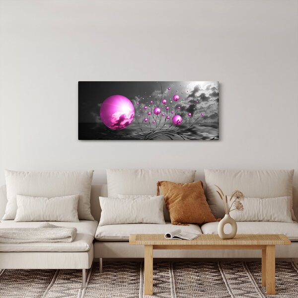 Tabloul bilelor roz (120x50 cm)