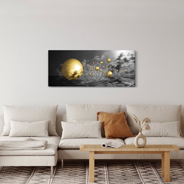 Tabloul bilelor în ocru (120x50 cm)