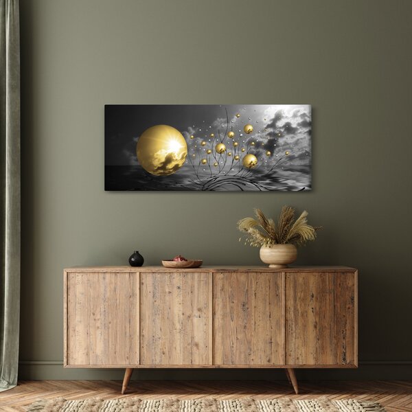 Tabloul bilelor în ocru (120x50 cm)