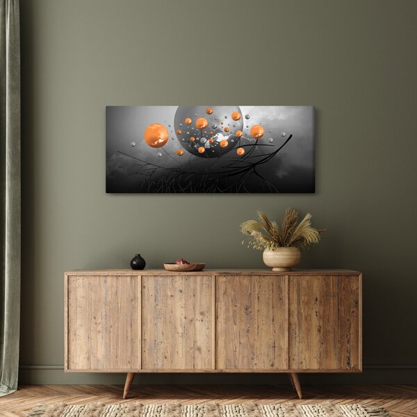 Tabloul cu bile portocalii (120x50 cm)