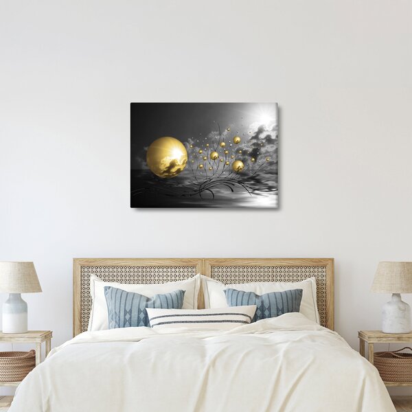 Tabloul bilelor în ocru (70x50 cm)