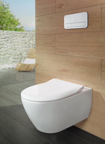 Villeroy & Boch Subway 2.0 set combi-pack cu tablă agăţat fără margine alb 5614R201