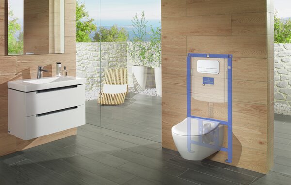 Villeroy & Boch Subway 2.0 set combi-pack cu tablă agăţat fără margine alb 5614R201