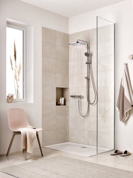 Grohe Vitalio Comfort cap de duș 25x25 cm pătrat StarLight Chrome 26695000