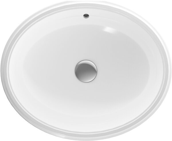 Geberit Variform lavoar 50x40 cm ovale sub blat alb luciu 500.752.00.2