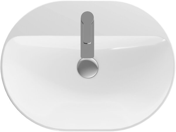 Geberit Variform lavoar 60x45 cm ovale încastrat alb luciu 500.733.01.2