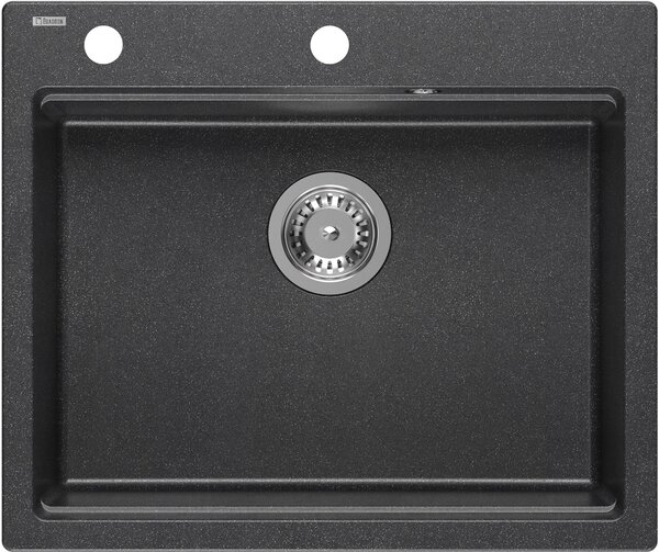 Quadron Kurt 110 chiuveta graniteq 59.5x50 cm negru HCQK5052CZK