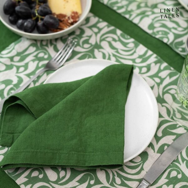 Suport pentru farfurii din in 35x45 cm Evergreen Damask – Linen Tales