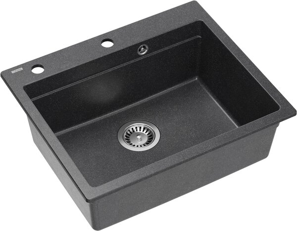 Quadron Kurt 110 chiuveta graniteq 59.5x50 cm negru HCQK5052CZK