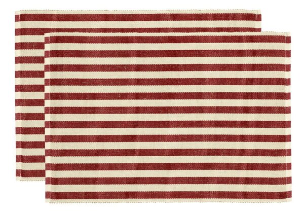 Suporturi pentru farfurii 2 buc. din amestec de iută 33x48 cm Statement Stripe – Södahl