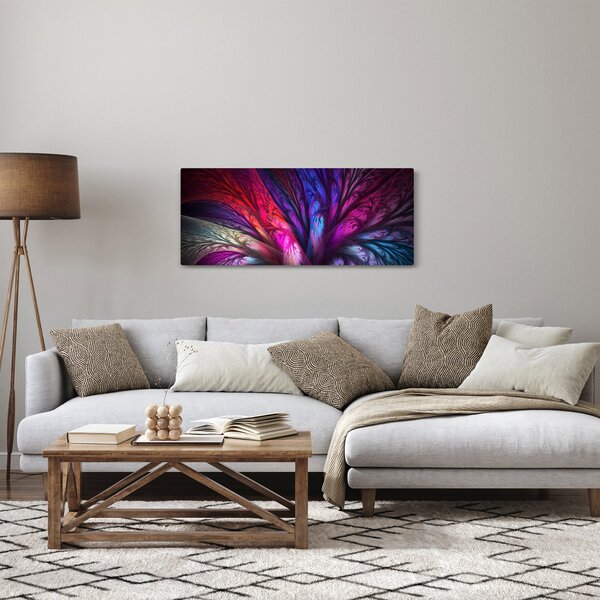 Tabloul abstract cu copacul (120x50 cm)