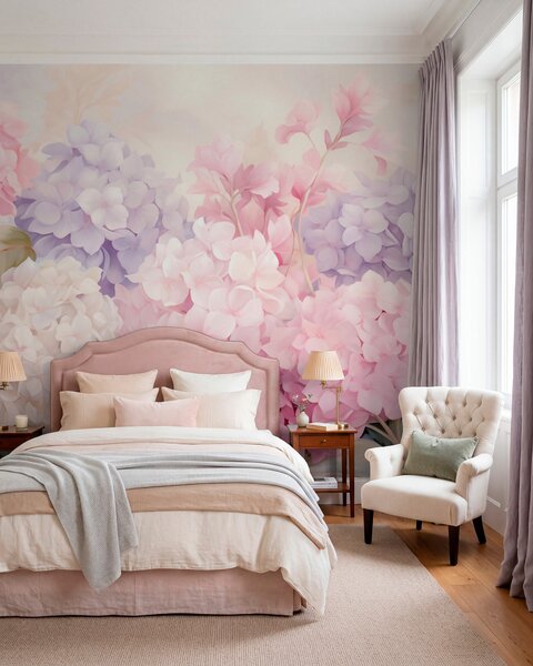 Tapet Flori de hortensie, Imagini de fundal unice, w05796 : Uwalls.ro