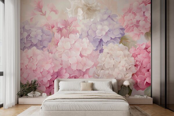 Tapet Flori de hortensie, Imagini de fundal unice, w05796 : Uwalls.ro