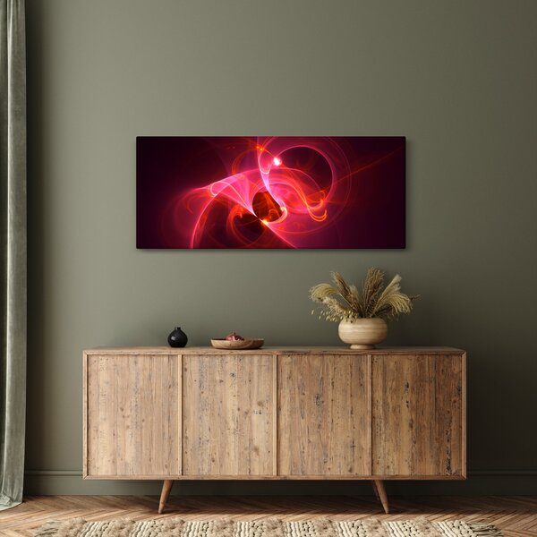 Tabloul modern cu abstacție roz (120x50 cm)