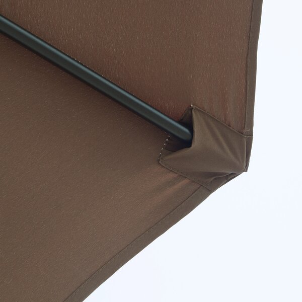 Outsunny Umbrelă de Grădină Inclinabilă 3x2.45m, Poliester Impermeabil, Cafea | Aosom Romania