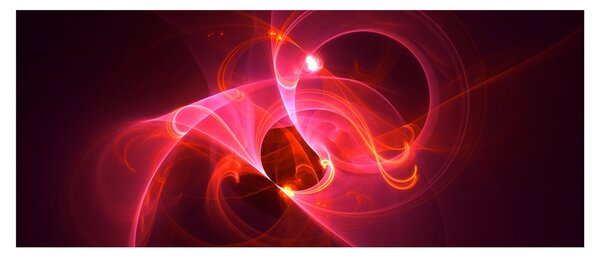 Tabloul modern cu abstacție roz (120x50 cm)