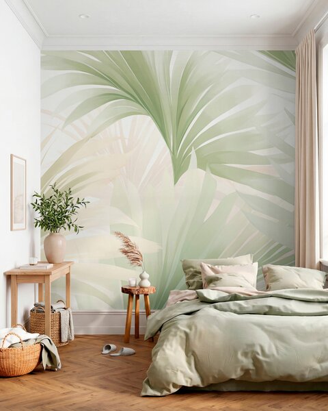 Tapet Frunze de palmier, Fototapet Natură, Fototapet Foi de palmier, w05801 : Uwalls.ro