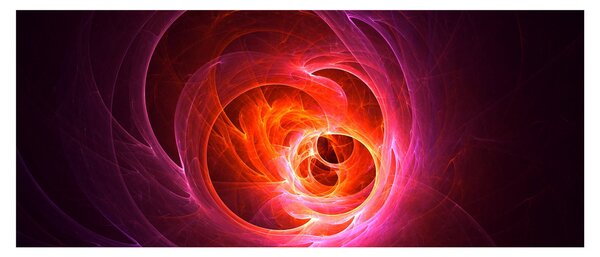 Tabloul modern cu abstracțiune roz (120x50 cm)