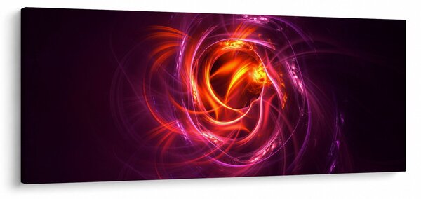Tabloul cu abstracțiune modernă care luminează (120x50 cm)