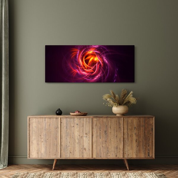 Tabloul cu abstracțiune modernă care luminează (120x50 cm)