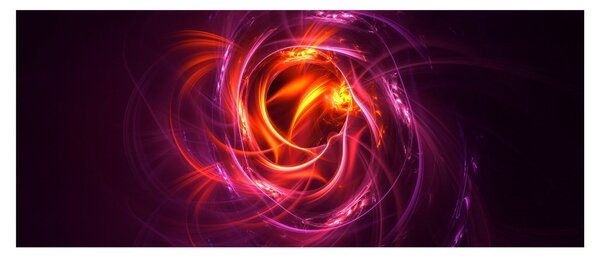 Tabloul cu abstracțiune modernă care luminează (120x50 cm)