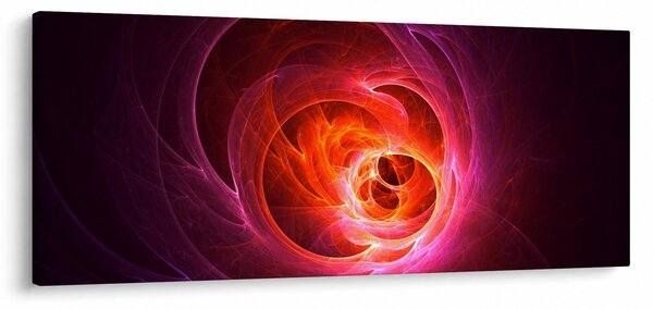 Tabloul modern cu abstracțiune roz (120x50 cm)