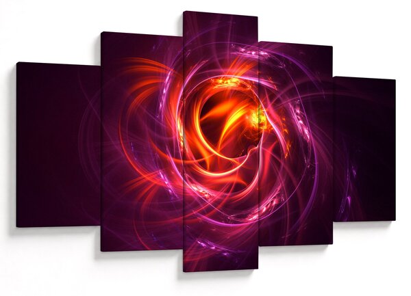 Tabloul cu abstracțiune modernă care luminează (150x105 cm)