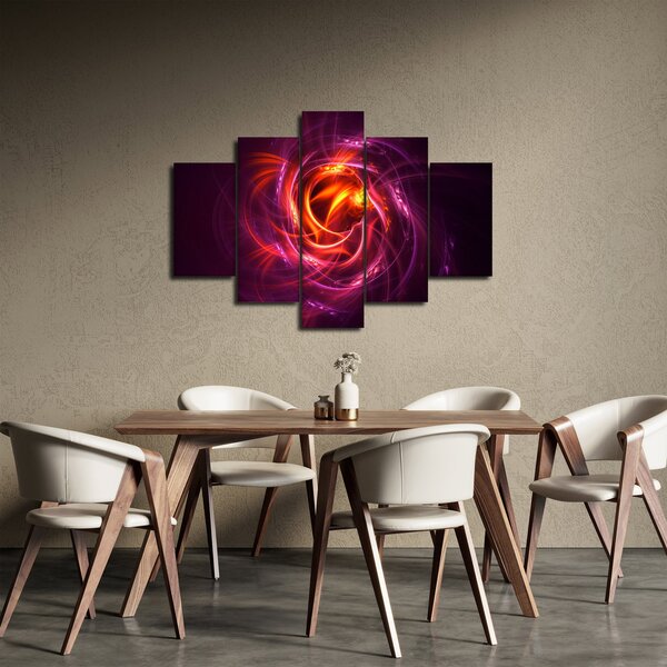 Tabloul cu abstracțiune modernă care luminează (150x105 cm)