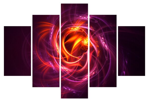 Tabloul cu abstracțiune modernă care luminează (150x105 cm)