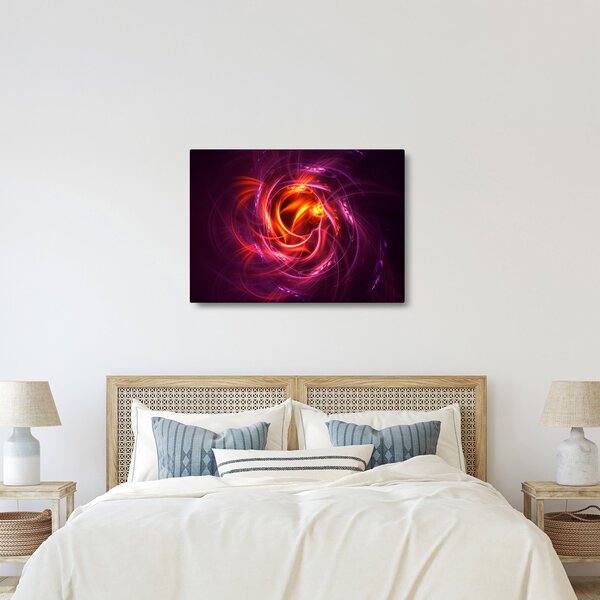 Tabloul cu abstracțiune modernă care luminează (70x50 cm)