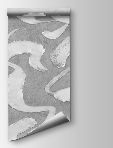 Fototapet Model alb pe o suprafață gri, Fototapet abstracte, Fototapet populare - Tapeko.ro