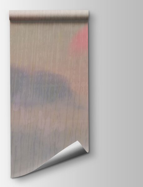 Fototapet Pictură cu copaci și nori, Fototapet abstracte, Fototapet populare - Tapeko.ro