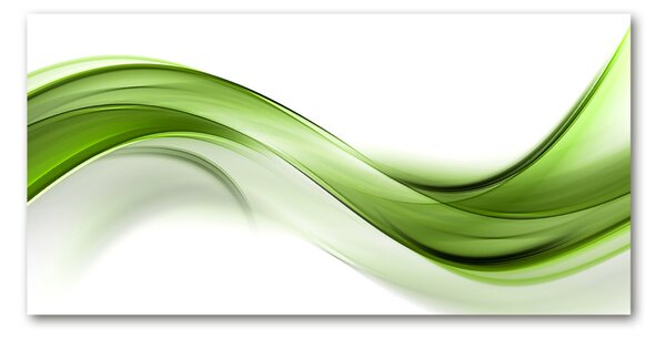 Tablou sticlă undă verde
