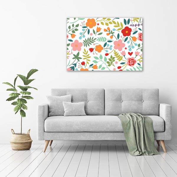 Tablou canvas flori ilustrare
