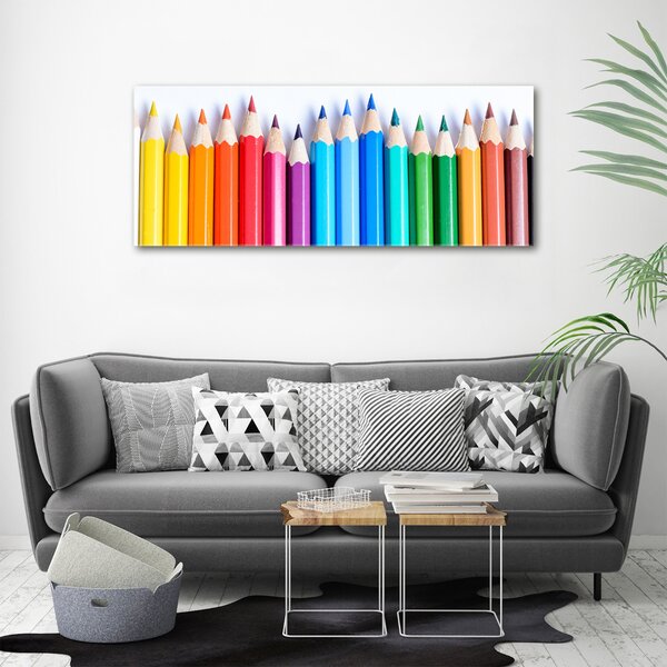 Print pe pânză creioane colorate